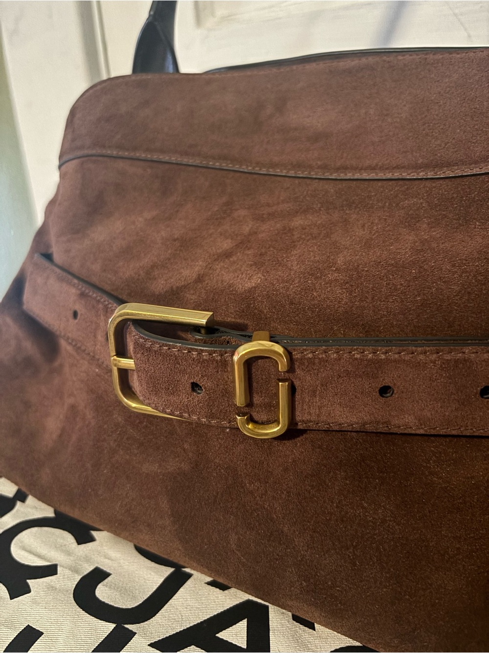 Marc Jacobs dark brown suede Dakota Satchel NWOT - Picture 2 of 13